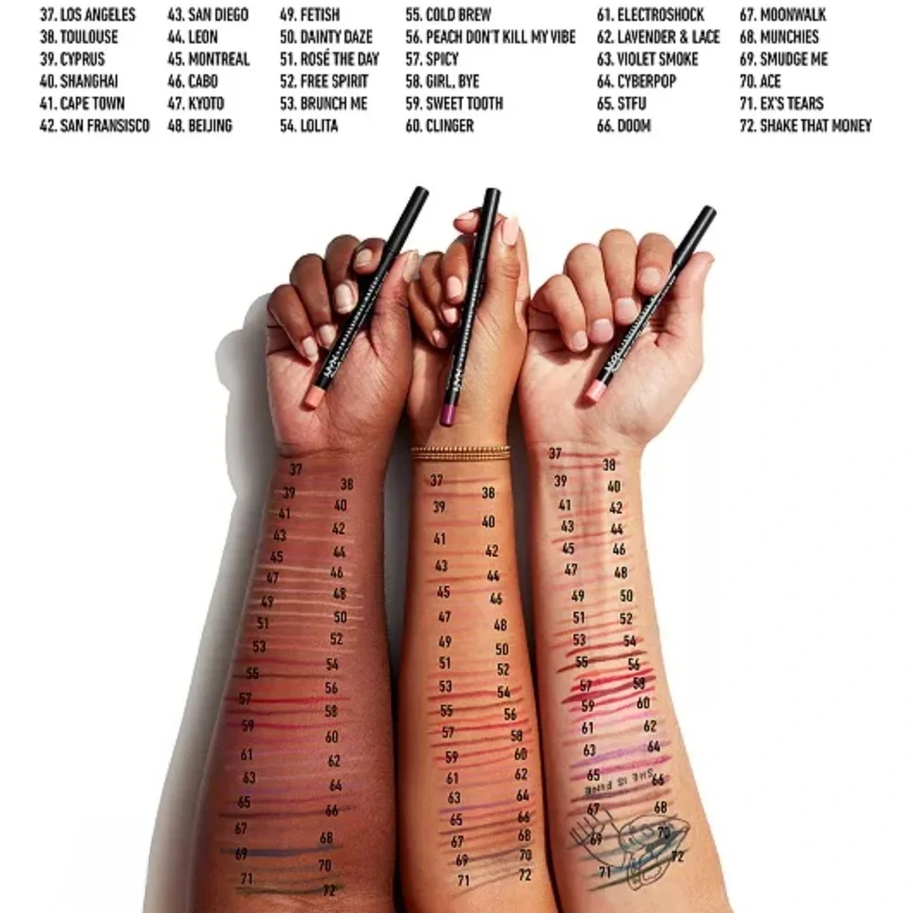 NYX Lip Liner Suede Matte CLINGER Raspberry Pink Smooth Natural‎ Vegan Cult Fave